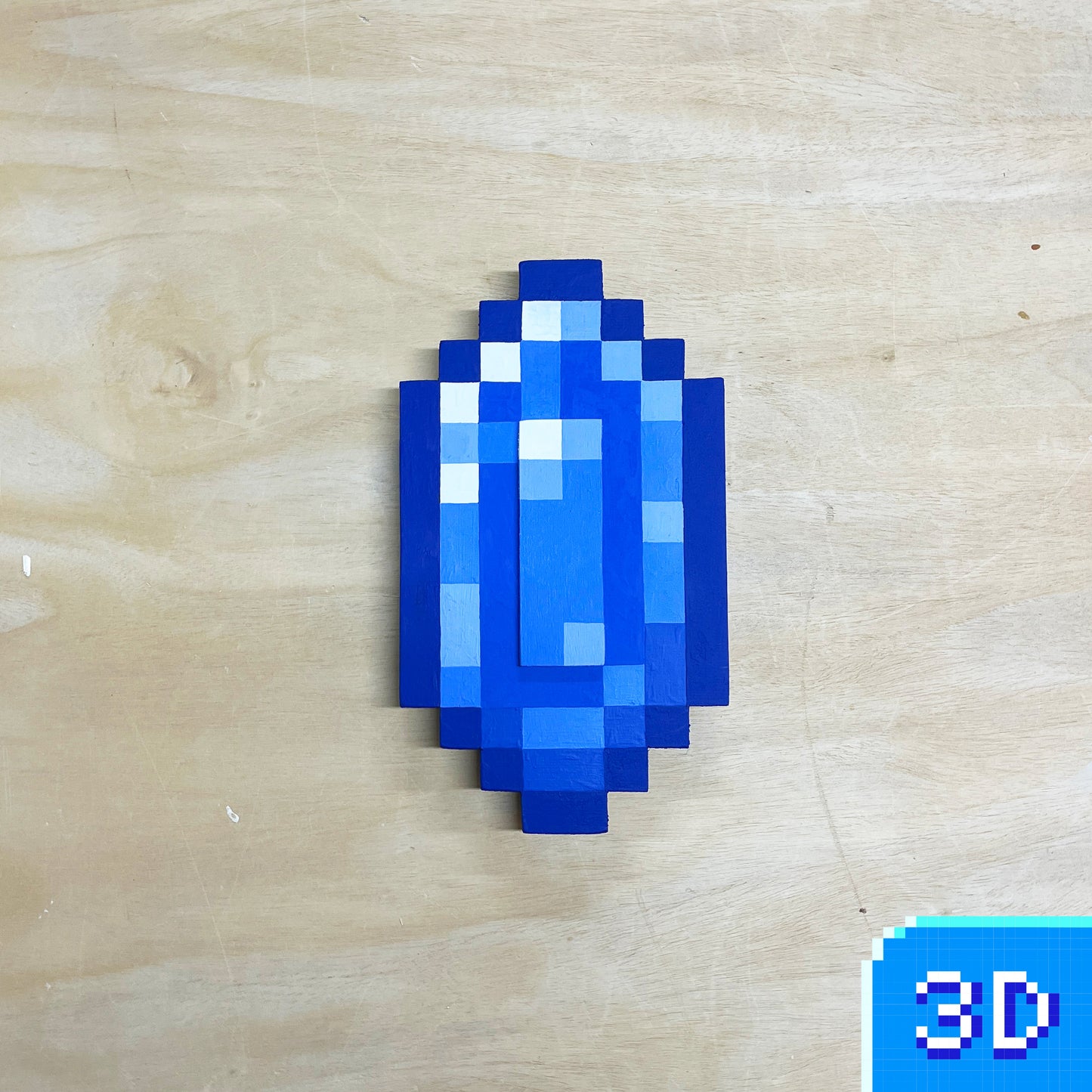Display Rupee Blue (wood)
