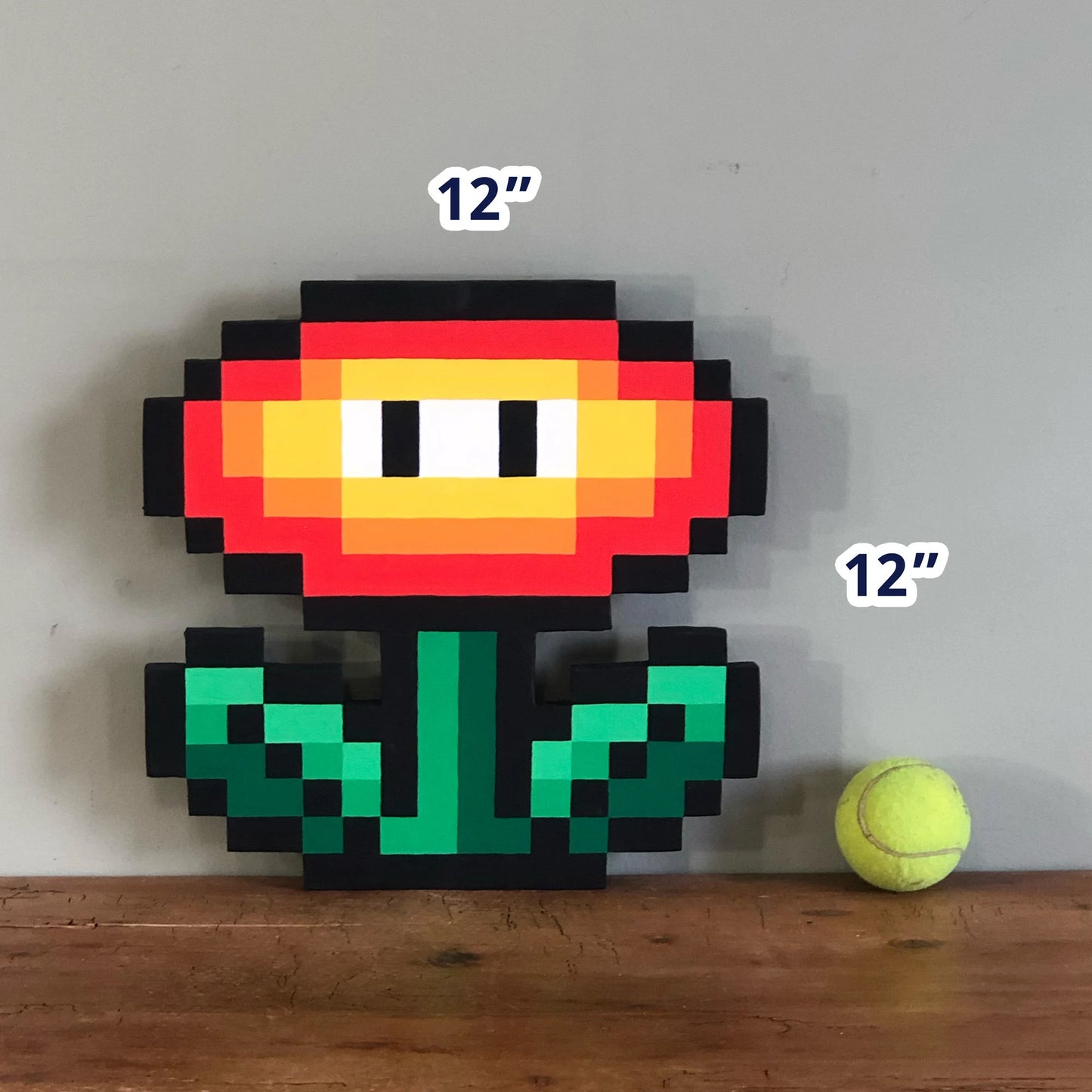 Mario Fire Flower (wood)